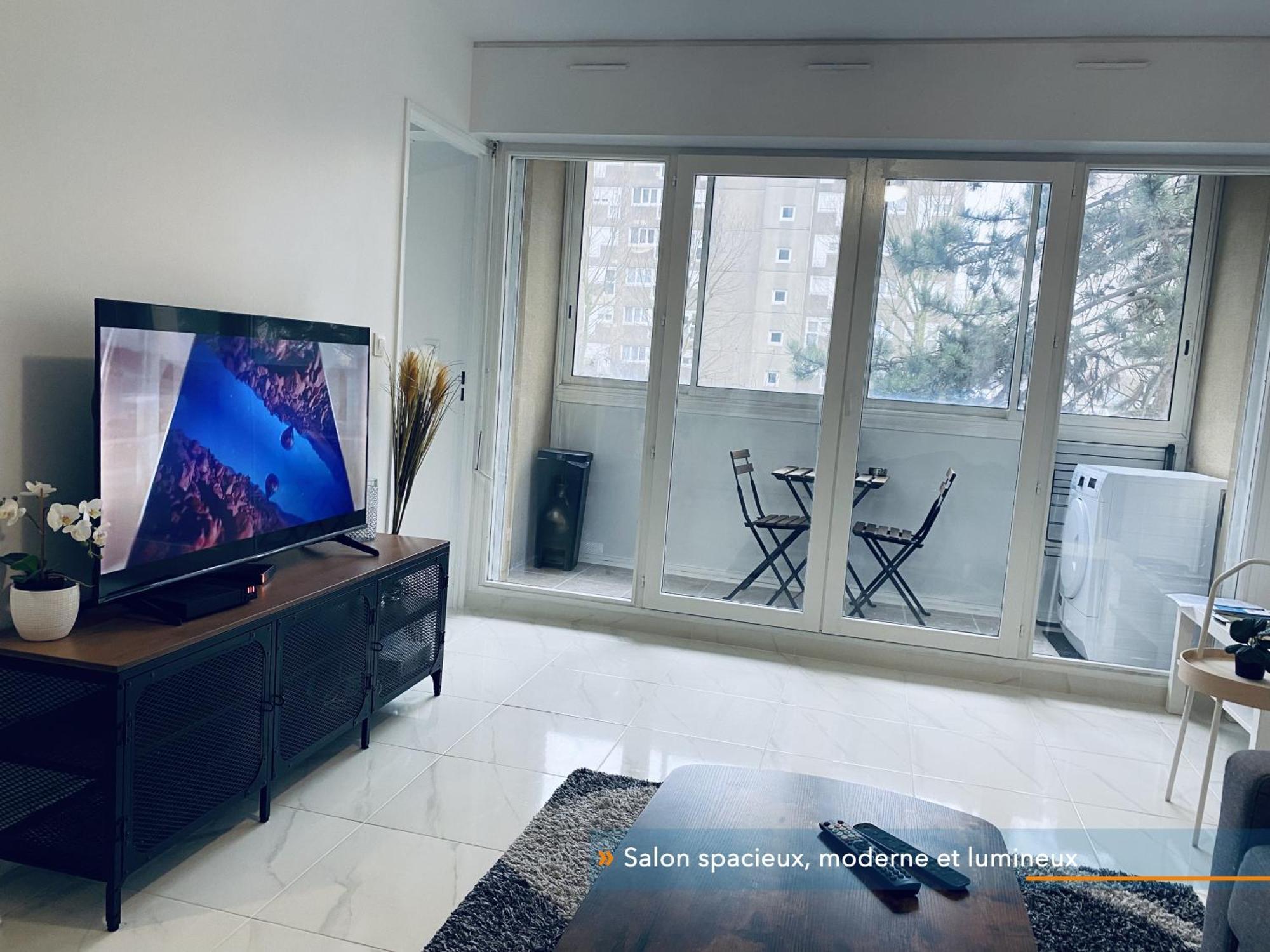 Appartement Parisien Neuf, Moderne Avec Une Grande Salon, 2 Chambres, 4 Lits, Parking Gratuit, 15Min De Paris Et 13 Min Aeroport Orly Vitry-sur-Seine Extérieur photo