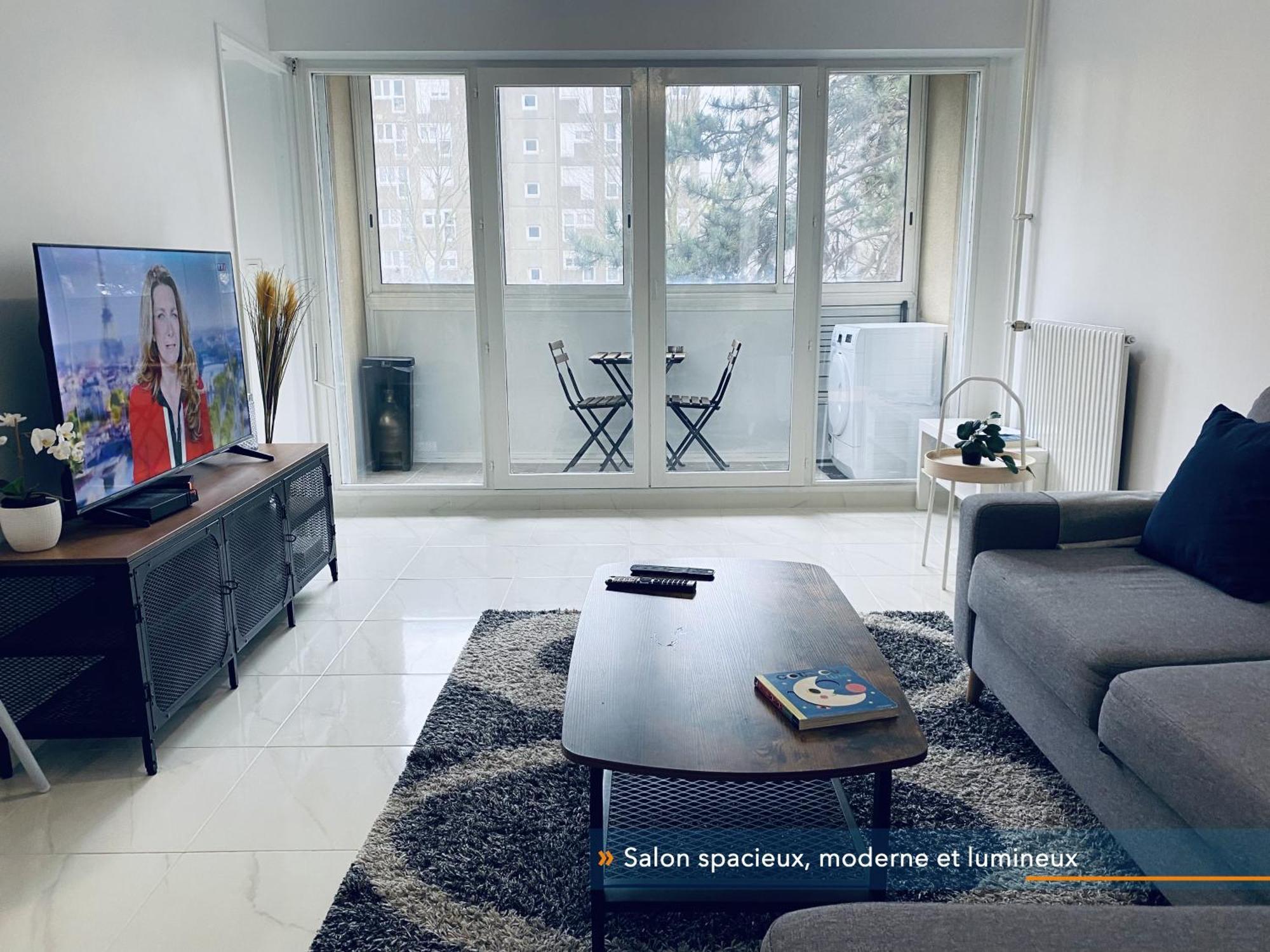 Appartement Parisien Neuf, Moderne Avec Une Grande Salon, 2 Chambres, 4 Lits, Parking Gratuit, 15Min De Paris Et 13 Min Aeroport Orly Vitry-sur-Seine Extérieur photo